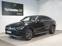 Svart (svartmetallic) Begagnad 2019 Mercedes GLC220 AMG line Sportkupé | 429 900 kr (Marknadspris)