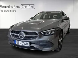 Grå (grey) Begagnad 2021 Mercedes C300e Avantgarde Kombi | 369 900 kr (Superpris)