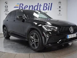 Svart Begagnad 2020 Mercedes GLC220 AMG line SUV | 409 800 kr (Marknadspris)