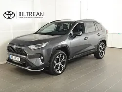 Grå (grå metallic) Begagnad 2021 Toyota RAV4 Hybrid Premium SUV | 379 800 kr (Marknadspris)