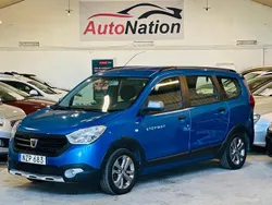 Ljusblå (blå) Begagnad 2016 Dacia Lodgy Stepway Minibuss | 74 900 kr (Marknadspris)