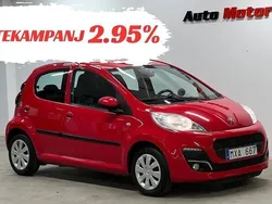 Röd Begagnad 2012 Peugeot 107 Halvkombi | 34 900 kr (Bra pris)