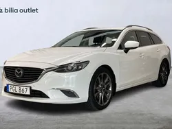 Vit Begagnad 2017 Mazda 6 Optimum Kombi | 149 900 kr (Marknadspris)