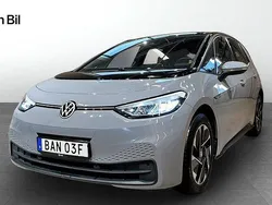 Grå (moonstone grey black) Begagnad 2022 VW ID.3 Comfortline Halvkombi | 289 900 kr (Bra pris)