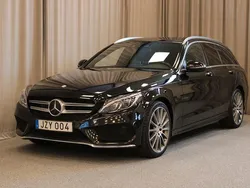 Svart Begagnad 2015 Mercedes C400 AMG Kombi | 299 900 kr