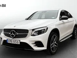 Vit Begagnad 2018 Mercedes GLC220 Sportkupé | 379 900 kr (Marknadspris)