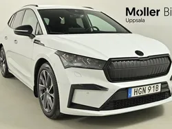 Vit (moon white metallic) Begagnad 2022 Skoda Enyaq iV SportLine SUV | 429 000 kr (Bra pris)