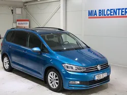 Blå Begagnad 2016 VW Touran Minibuss | 169 000 kr (Marknadspris)