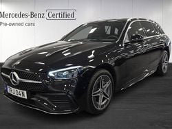 Svart Begagnad 2025 Mercedes C300e AMG Kombi | 549 000 kr (Bra pris)