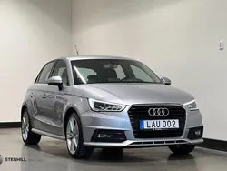 Silver (floret silver metallic) Begagnad 2016 Audi A1 Sportback S-Line Halvkombi | 124 900 kr (Marknadspris)