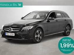 Svart Begagnad 2021 Mercedes C200 Avantgarde Kombi | 249 900 kr (Marknadspris)