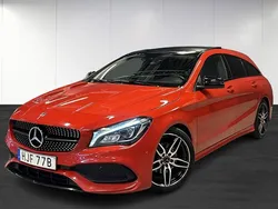 Röd (red) Begagnad 2019 Mercedes CLA180 Shooting Brake AMG line Kombi | 209 900 kr (Lite dyr)