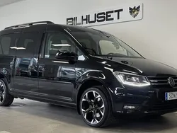 Svart Begagnad 2018 VW Caddy Maxi Life Life Minibuss | 239 900 kr (Bra pris)