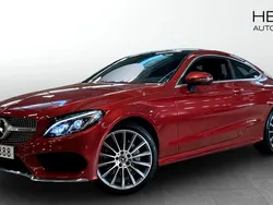 Svart Begagnad 2017 Mercedes C200 AMG line Sportkupé | 344 900 kr (Dyr)