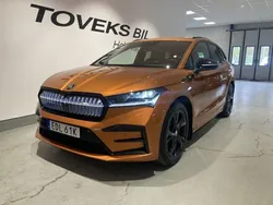 Orange (phoenix orange metallic) Begagnad 2024 Skoda Enyaq iV RS SUV | 559 900 kr