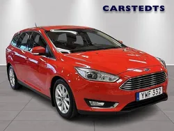 Röd Begagnad 2018 Ford Focus Titanium Kombi | 154 900 kr (Bra pris)