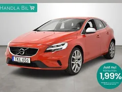 Röd Begagnad 2018 Volvo V40 R-Design Kombi | 199 900 kr (Marknadspris)