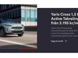 Röd Ny 2025 Toyota Yaris Cross SUV | 294 900 kr