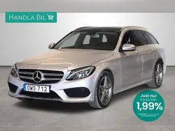 Silver Begagnad 2015 Mercedes C220 AMG Kombi | 189 900 kr (Marknadspris)
