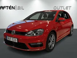 Röd Begagnad 2015 VW Golf VII R-line Halvkombi | 124 900 kr (Marknadspris)