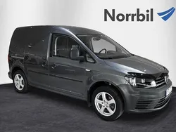 Mörkgrå (indiumgrå metallic) Begagnad 2019 VW Caddy Minibuss | 179 000 kr (Marknadspris)
