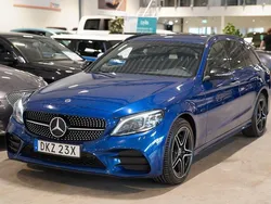 Blå Begagnad 2020 Mercedes C300e AMG line Kombi | 249 900 kr