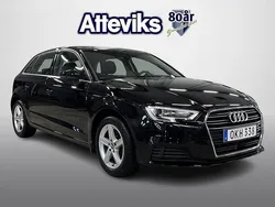 Svart Begagnad 2018 Audi A3 Sportback Proline Halvkombi | 185 900 kr (Marknadspris)