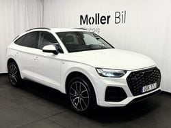 Vit (glaciärvit metallic) Begagnad 2021 Audi Q5 Sportback S-Line SUV | 359 900 kr (Bra pris)