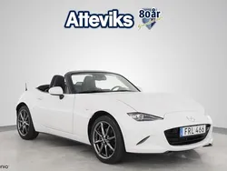 Vit Begagnad 2018 Mazda MX5 Cab | 279 000 kr (Lite dyr)