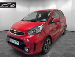 Röd Begagnad 2016 Kia Picanto Halvkombi | 59 900 kr (Marknadspris)