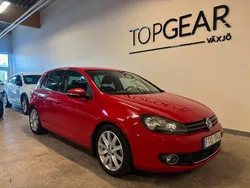 Röd Begagnad 2009 VW Golf VI Edition Halvkombi | 49 900 kr (Marknadspris)
