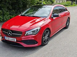 Röd Begagnad 2019 Mercedes CLA180 Shooting Brake AMG Kombi | 220 000 kr (Marknadspris)