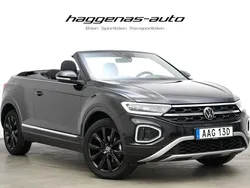 Svart Begagnad 2022 VW T-Roc Cabriolet Style Cab | 319 000 kr