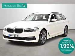 Vit Begagnad 2018 BMW 520 Sport Line Kombi | 219 900 kr (Marknadspris)