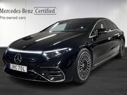 Svart (black) Begagnad 2022 Mercedes EQS580 Sedan | 749 000 kr