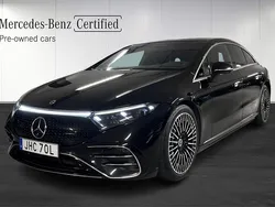 Svart (black) Begagnad 2022 Mercedes EQS580 Sedan | 759 000 kr