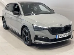 Grå (steel grey) Begagnad 2022 Skoda Scala Monte Carlo Halvkombi | 209 900 kr (Marknadspris)