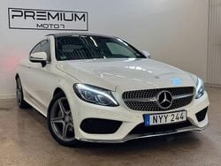 Vit Begagnad 2016 Mercedes C220 AMG Sportkupé | 259 900 kr (Lite dyr)