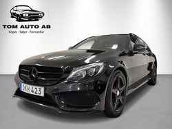 Svart Begagnad 2015 Mercedes C220 AMG line Kombi | 259 900 kr (Dyr)