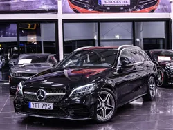 Svart Begagnad 2018 Mercedes C200 AMG line Kombi | 289 900 kr (Lite dyr)