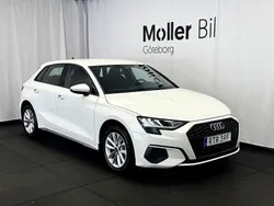 Vit (ibisvit) Begagnad 2023 Audi A3 Sportback Proline Halvkombi | 234 900 kr (Bra pris)