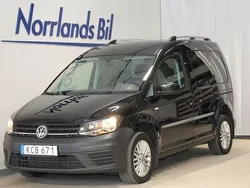 Svart Begagnad 2019 VW Caddy Minibuss | 199 900 kr