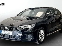 Svart Begagnad 2022 Audi A3 Sportback Proline Halvkombi | 254 000 kr (Marknadspris)