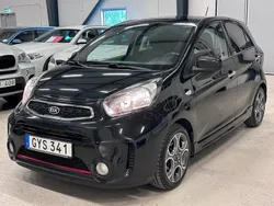 Svart Begagnad 2015 Kia Picanto Halvkombi | 62 700 kr (Marknadspris)