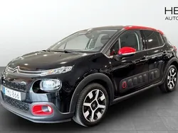 Svart (black) Begagnad 2017 Citroën C3 Shine Halvkombi | 80 000 kr (Marknadspris)
