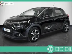 Svart Begagnad 2021 Citroën C3 PureTech Halvkombi | 119 900 kr (Marknadspris)