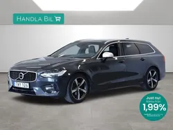 Grå Begagnad 2018 Volvo V90 R-Design Kombi | 299 900 kr (Marknadspris)