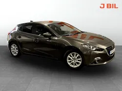Brun Begagnad 2016 Mazda 3 Inclusive Halvkombi | 129 900 kr (Bra pris)