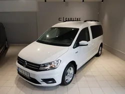 Vit Begagnad 2018 VW Caddy Maxi Life Life Minibuss | 239 000 kr (Lite dyr)
