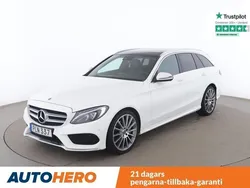 Vit Begagnad 2018 Mercedes C220 AMG line Kombi | 288 000 kr (Marknadspris)
